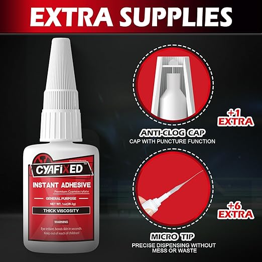 Thick Super Glue Clear Heavy Duty Ca Glue Repair Wood Furniture Plastic Crafts - Image 4