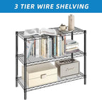 Guan River 3-Shelf Adjustable Metal Shelf Wire Shelving Unit Storage Rack - Image 6