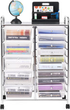 DORTALA 15-Drawer Rolling Storage Cart by DORTALA