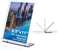 Rebehari 180° Adjustable Acrylic Sign Holder 8.5"x11", Magnetic Code Sign Menu by Unknown