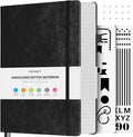 OFFIGIFT Bullet Dotted Journal Notebook, 312 Numbered Pages A5 Hardcover by OFFIGIFT