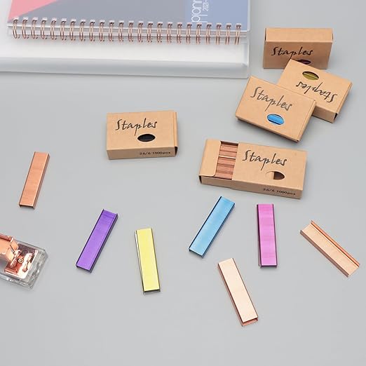 NatSumeBasics 6000 Colored Staples Colorful 26/6 Standard Staple - Image 5