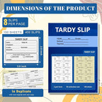 400 Pcs Tardy Slip Book with Carbonless Duplicates Easy Removal Fold and Tear - Image 2