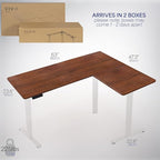 VIVO Electric Corner 63 x 47 inch L-Shaped Standing Desk, Memory Height - Image 6