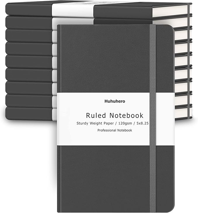 Huhuhero Notebooks Journal, College Ruled Notebook, Premium Thick Paper Lined by Huhuhero