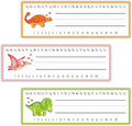 30 Name Tags Labels -Dinosaur Love Theme Self Adhesive Name Plates, Desk Label by YKYENR