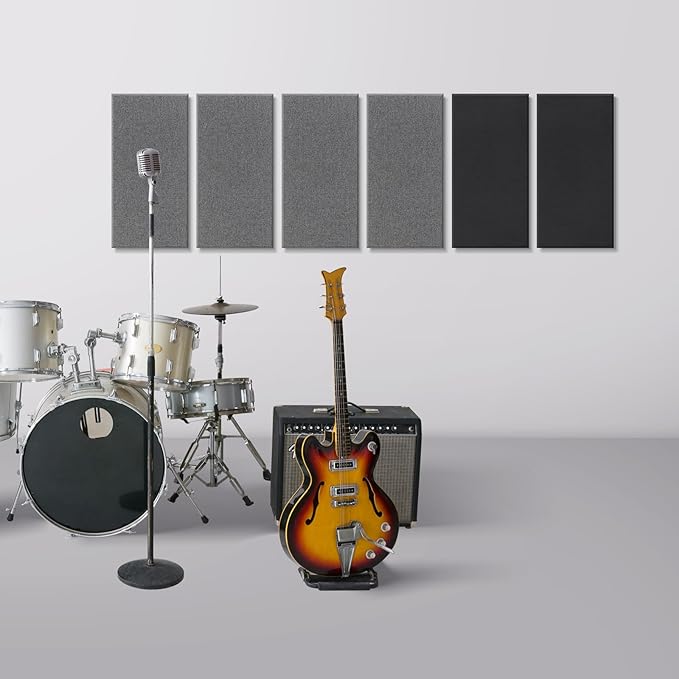 UMIACOUSTICS 4 PCS Acoustic Panels, 2“ Thick 23.6" x 11.8" Fiberglass Sound - Image 6