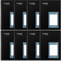 Resurhang 8 Pack Wirebound Business Notebook Legal Ruled Spiral Notebook 6-5/8" by Resurhang