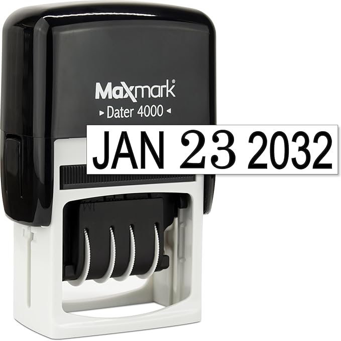 MaxMark Dater 4000 Self Inking Date Stamp - Image 2
