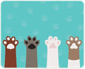 Auhoahsil Mouse Pad, 12 x 10 in Cute Cat Paws Theme Computer Mouse Pad by Auhoahsil