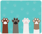 Auhoahsil Mouse Pad, 12 x 10 in Cute Cat Paws Theme Computer Mouse Pad by Auhoahsil