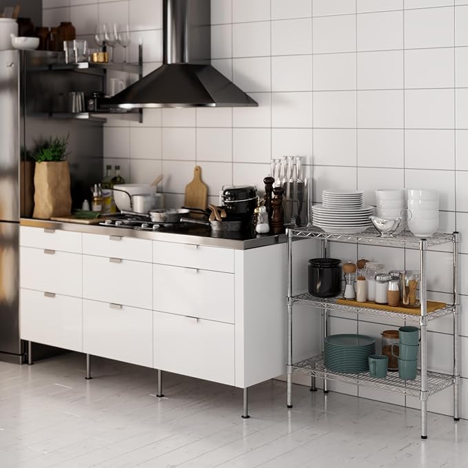 Regal Altair 14" Deep x 30" Wide x 34" Height Wire Shelving Kit | 3-Tier | NSF - Image 6