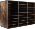 TQVAI Wood Literature Organizer, 27 Slots Hold 13500 Sheets A4 Papers, Wooden by TQVAI