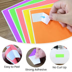 THEBLUETOUCH 1" x 2-5/8" Neon Labels – 750 pcs Printable Labels Stickers - Image 4