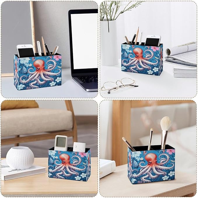 Famame Cute Octopus Flowers Pencil Holder - Image 4