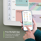 Skylight Calendar Max – 27" Digital Calendar & Chore Chart, Classic White | Family Organizer, HD Touchscreen Display, Wall Mountable, Portrait or Landscape, WiFi, Auto-Brightness
