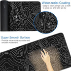 Large Extended Gaming Mouse Pad, 31.5x15.7 inch Computer Keyboard Mouse Mat - Image 3