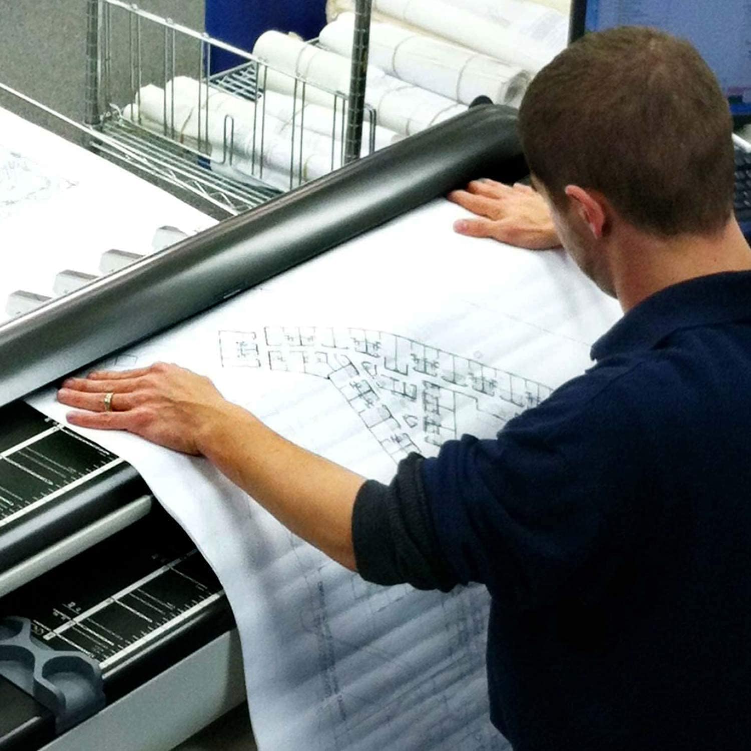 Wide Format Paper Bond Engineering Rolls (2 Rolls, 36 In x 500 Ft)