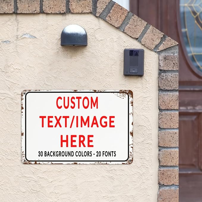 Custom Sign Personalized Custom Metal Sign, Customize - Image 2