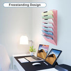 EASEPRES 8 Pocket Mesh Hanging Wall File Organizer, Wall Mounted Mail Paper - Image 7