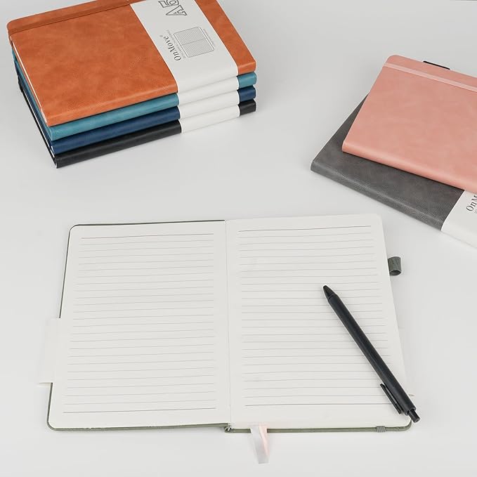 OnMove Notebooks Journal for Women Men 12 Pack Bulk Leather Hardcover - Image 5
