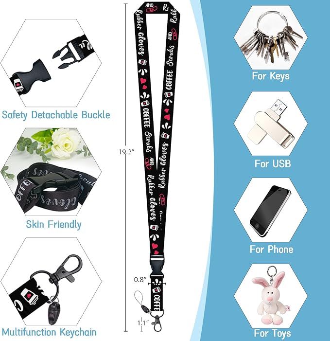 Funny Nurse Lanyards for ID Badges Name Tags ID Card Holder, ID Badge Holder - Image 5