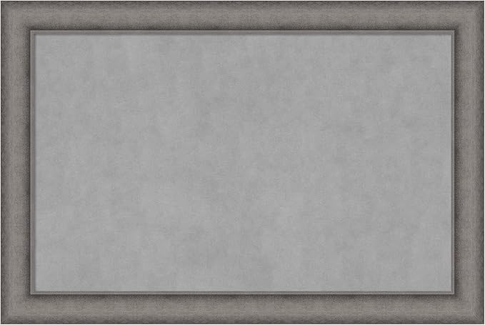 Amanti Art Grey Framed Magnetic Board 24x36 Large Vision Board by AmantiArt