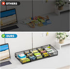 Marbrasse Expandable Desk Drawer Organizer, Mesh Drawer Organizer Tray - Image 8