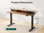 FEZIBO 55''x 24'' Height Adjustable Electric Standing Desk - Image 3