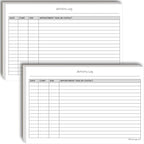 Activity Log Notepads Pad Planners to List a Task, Action or Contact. A by LifeCharge