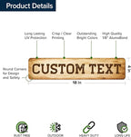 Custom Sign, Custom Street Sign, 11 Font Colors, 13 Font Styles, 4 Hole Options - Image 6