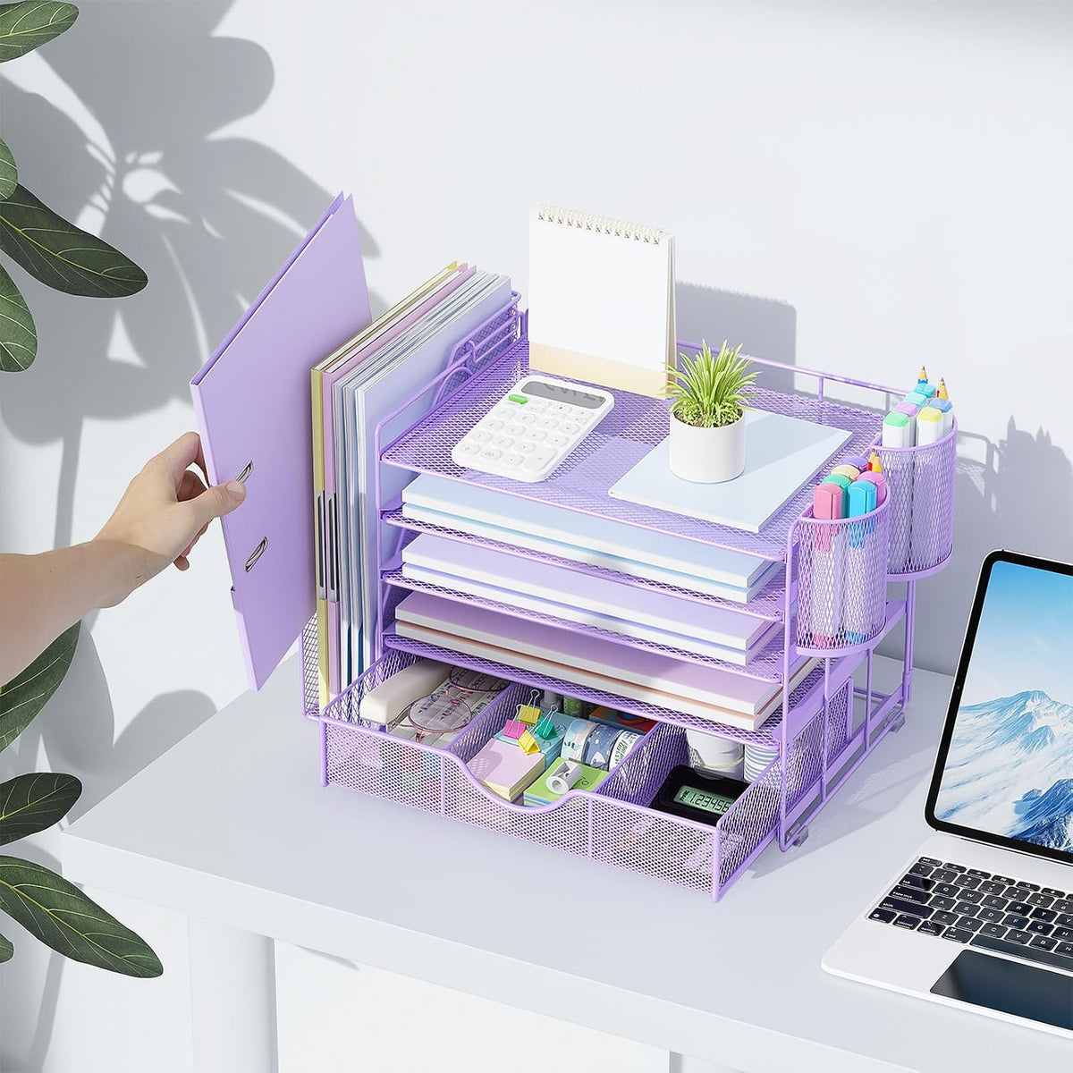 gianotter 5-Tier Desk Organizer with Drawers and File Holders