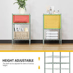 M MZG 750 lbs 3-Shelf Storage Shelves Wire Shelving Unit Standing Metal Rack - Image 7