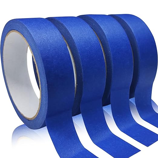 4 Rolls Premium Painters Tape, Masking Tape, Paint Tape by SmaringRobot