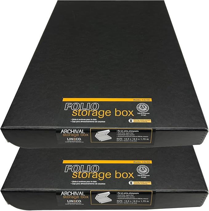 Lineco Folio Storage Box, Clamshell Design by Lineco