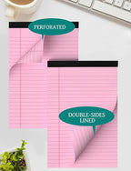 Aidunmis 7pcs Small Note Pads 5x8 Legal Pads Pink Notepad 5x8 College Ruled - Image 3