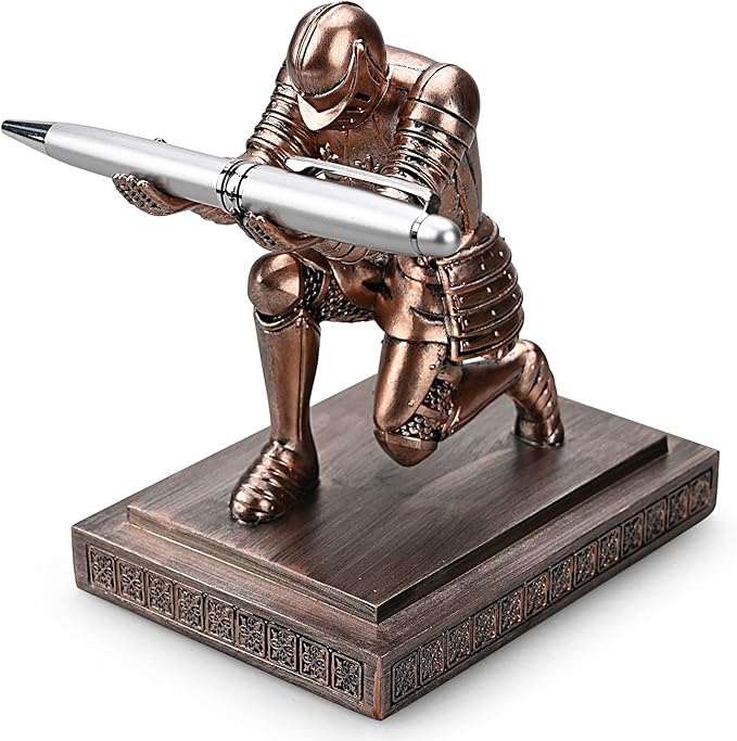 HDMbigmi Knight Pen Holder Pen Stand Desk Organizers and Accessories Resin by HDMbigmiHomeDecorations