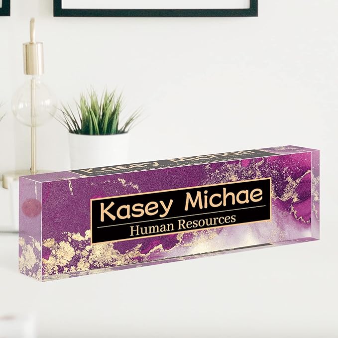 SalaGraphics Desk Name Plate Personalized, Custom - Image 6