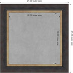 Amanti Art Black Framed Magnetic Board 21x21 Small Vision Board - Image 3