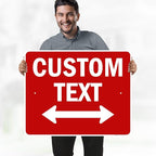 Custom Arrow, Custom Directional Sign, Two way Arrow, 24x30 Inches, Rust Free - Image 2