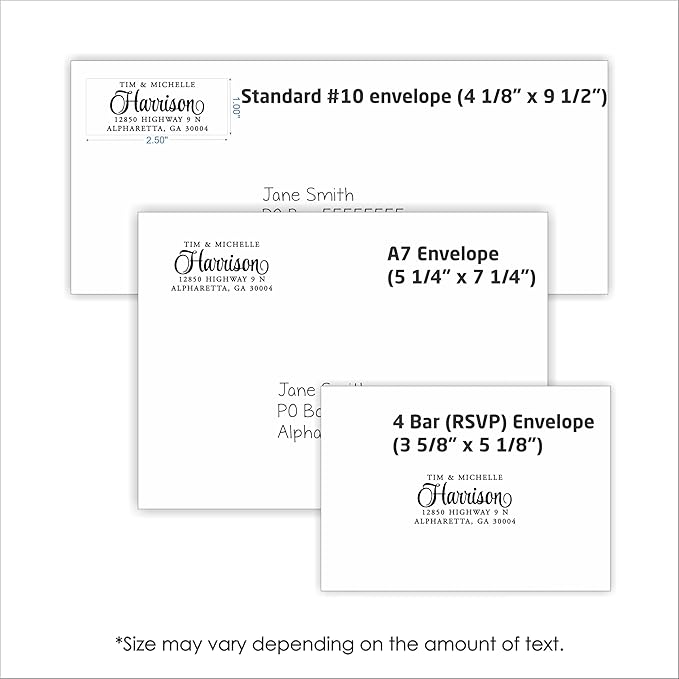 PrettySweetParty Self Inking Return Address Stamp - Image 7