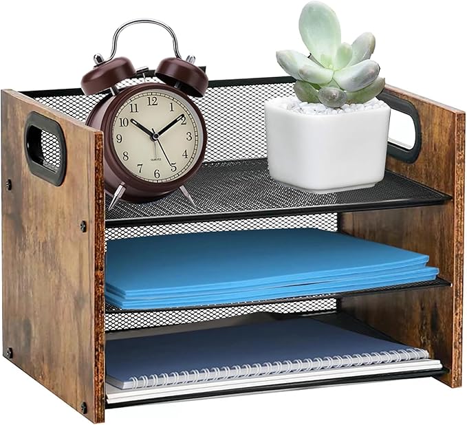 Wood Desk Organizer by BOERSHUN