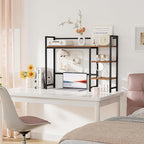 Snughome Desk Shelf, 38.6" Desktop Organizer Shelf, Desk Hutch - Image 5