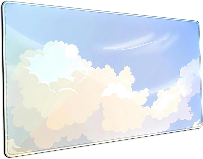 Blue Cloud XXL Large Extended Gaming Mouse Pad Computer Mat Aesthetics Mousepad by LuckyCow