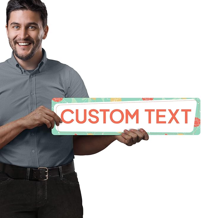 Custom Sign, Custom Street Sign, 11 Font Colors, 13 Font Styles, 4 Hole Options - Image 2