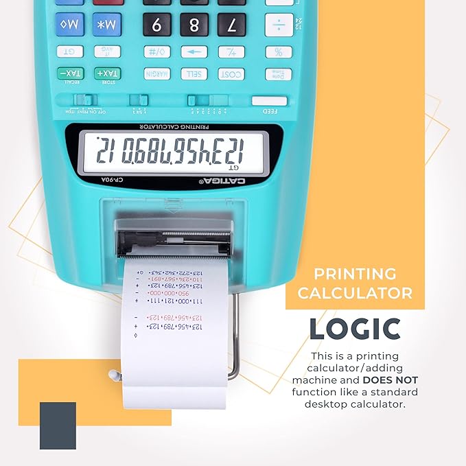 CATIGA New & Upgraded 2025 Printing Calculator Adding Machine 10 Key, Desktop - Image 3