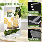 Acrylic Sign Holder 5x7, 25 Pack Clear Double Sided Table Menu Vertical Display - Image 3