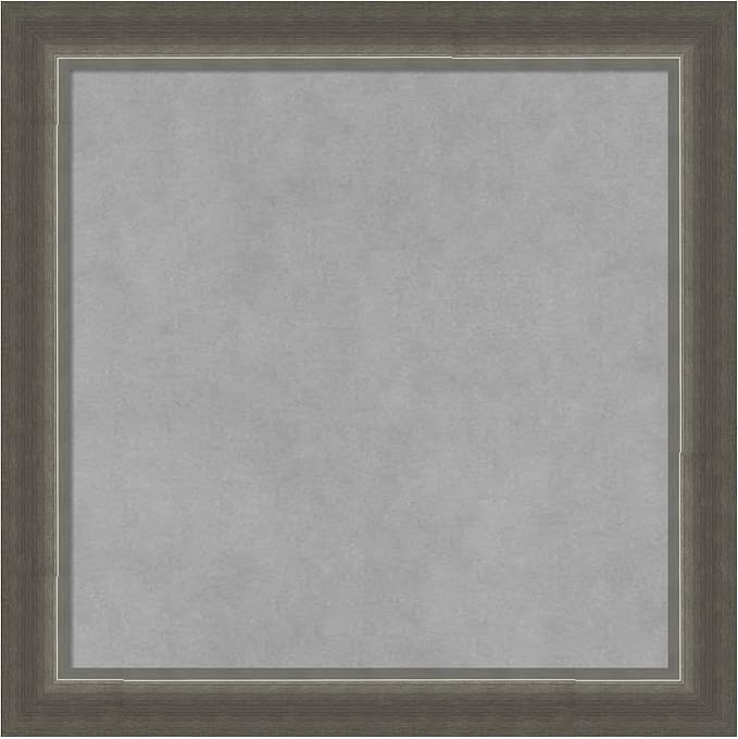 Amanti Art Silver Framed Magnetic Board 19x19 Small Vision Board by AmantiArt