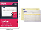 XKDOUS 5 Pack Invoice Receipt Book, 2-Part Carbonless, 5-9/16" x 8-7/16" - Image 2