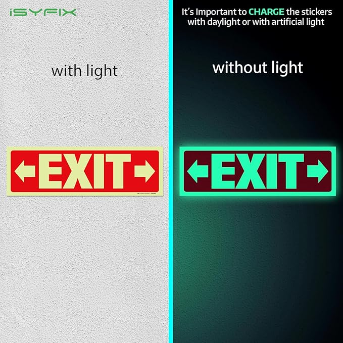 iSYFIX Exit Stickers Signs - Image 2